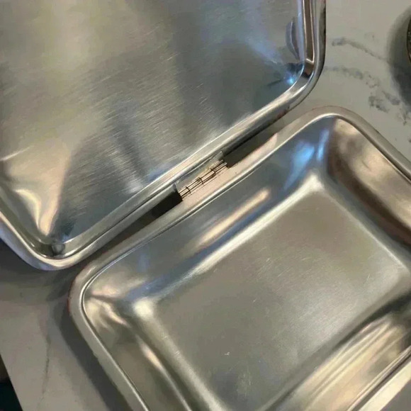 Vintage Poole Silver Plated Crumb Catcher Silent Butler - Picture 8 of 14